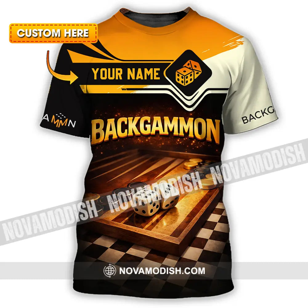 Unisex Shirt - Custom Backgammon 3D Shirt T-shirt