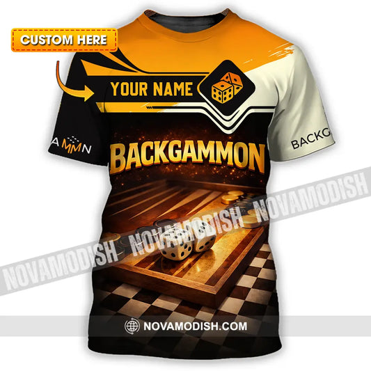 Unisex Shirt - Custom Backgammon 3D Shirt T-shirt