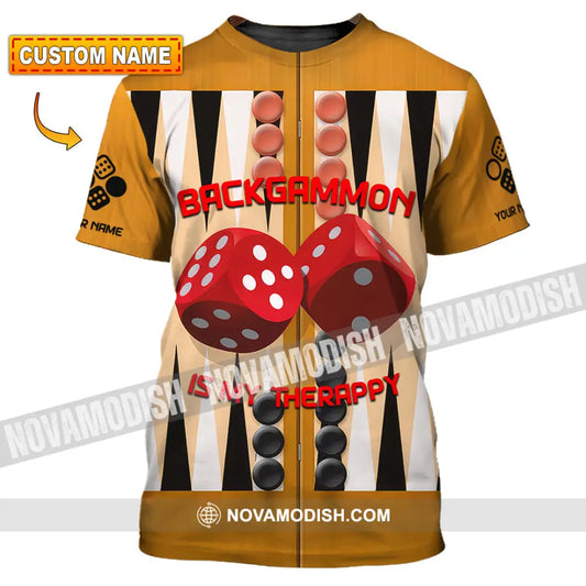 Unisex Shirt - Custom Backgammon 3D Shirt T-shirt