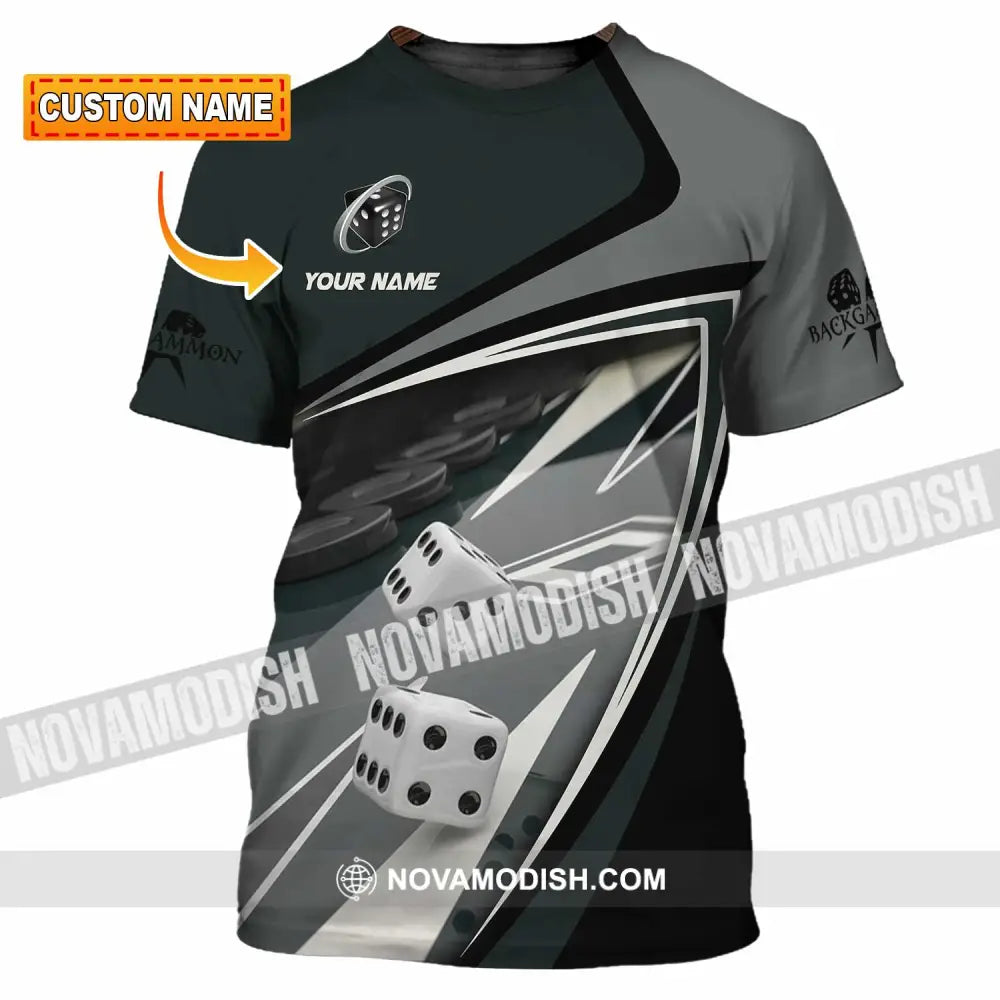 Unisex Shirt - Custom Backgammon 3D Shirt T-shirt
