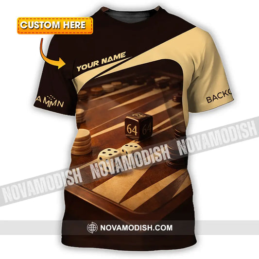 Unisex Shirt - Custom Backgammon 3D Shirt T-shirt