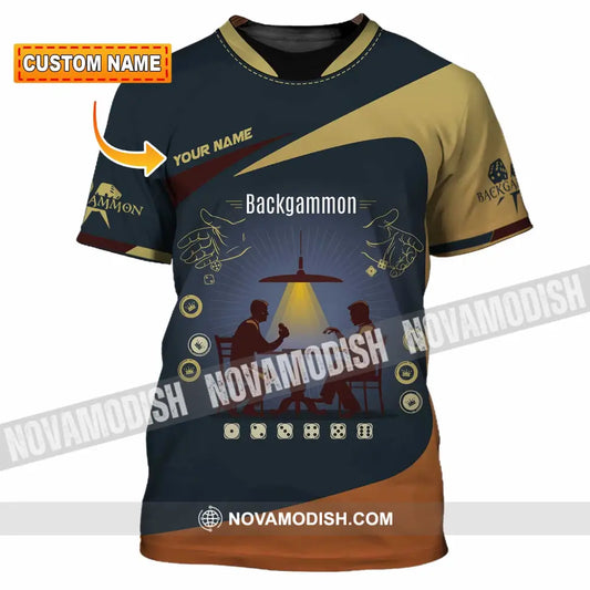 Unisex Shirt - Custom Backgammon 3D Shirt T-shirt