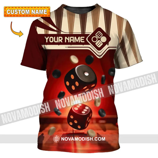 Unisex Shirt - Custom Backgammon 3D Shirt T-shirt