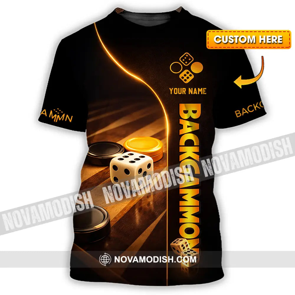 Unisex Shirt - Custom Backgammon 3D Shirt T-shirt