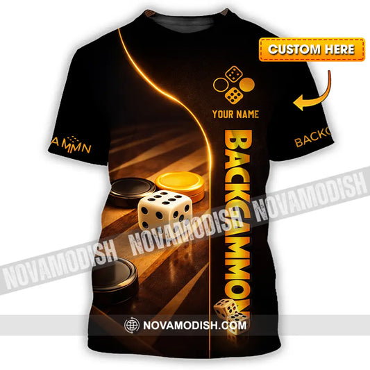 Unisex Shirt - Custom Backgammon 3D Shirt T-shirt