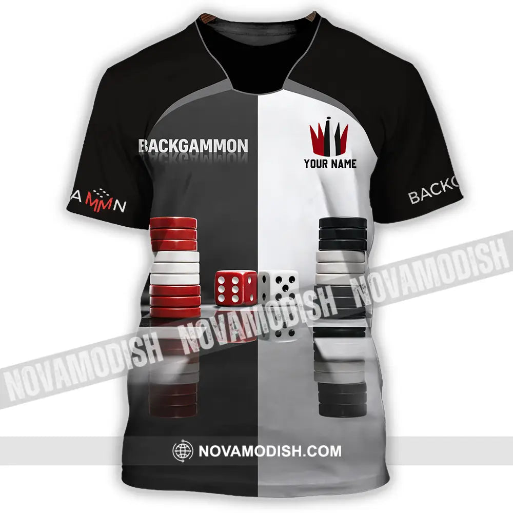Unisex Shirt - Custom Backgammon 3D Shirt T-Shirt / S T-shirt