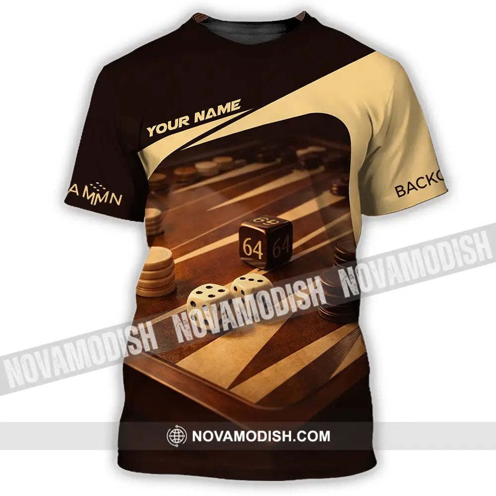 Unisex Shirt - Custom Backgammon 3D Shirt T-Shirt / S T-shirt