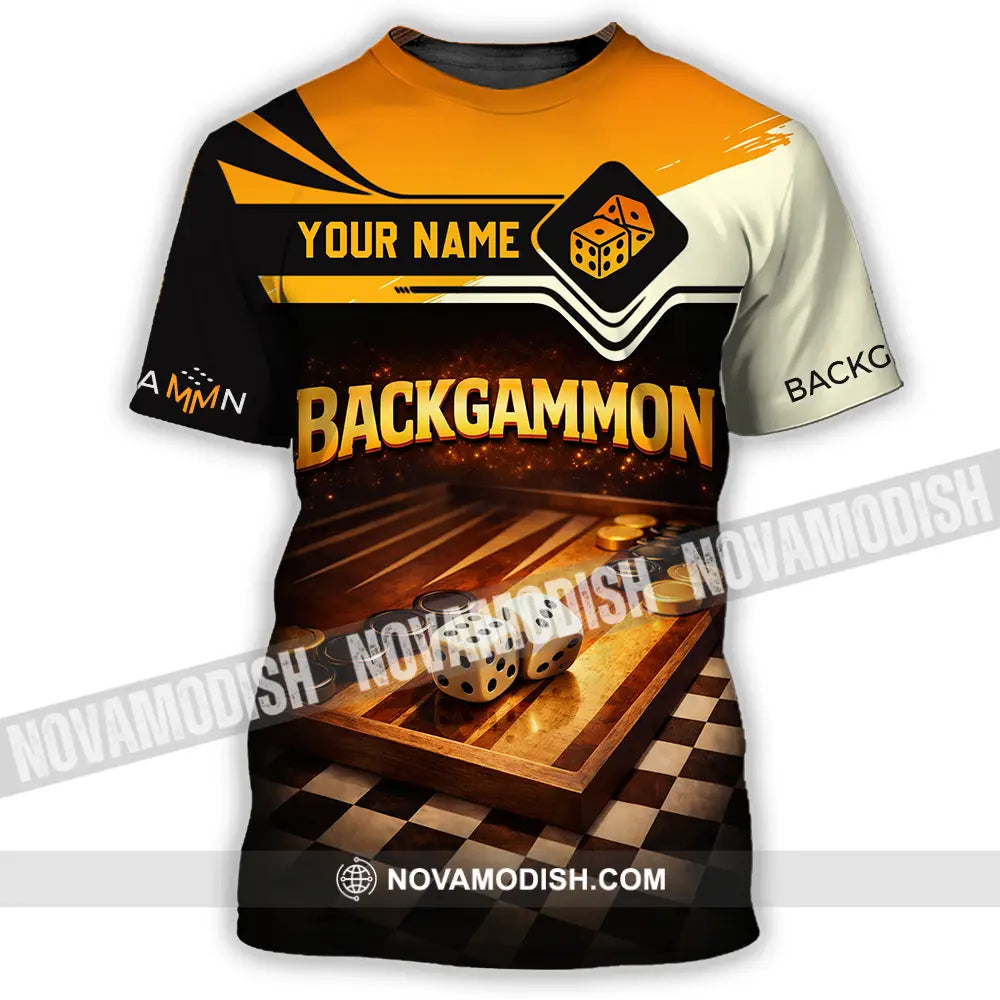 Unisex Shirt - Custom Backgammon 3D Shirt T-Shirt / S T-shirt