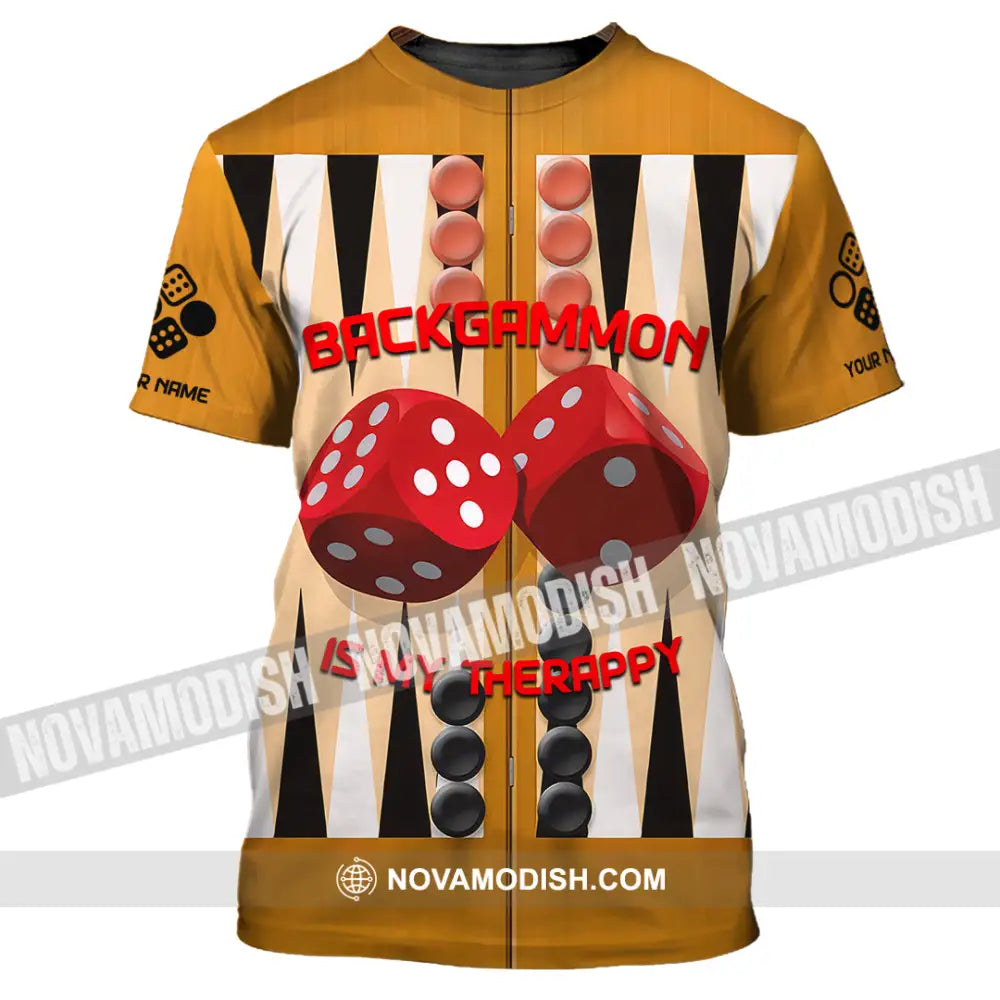 Unisex Shirt - Custom Backgammon 3D Shirt T-Shirt / S T-shirt