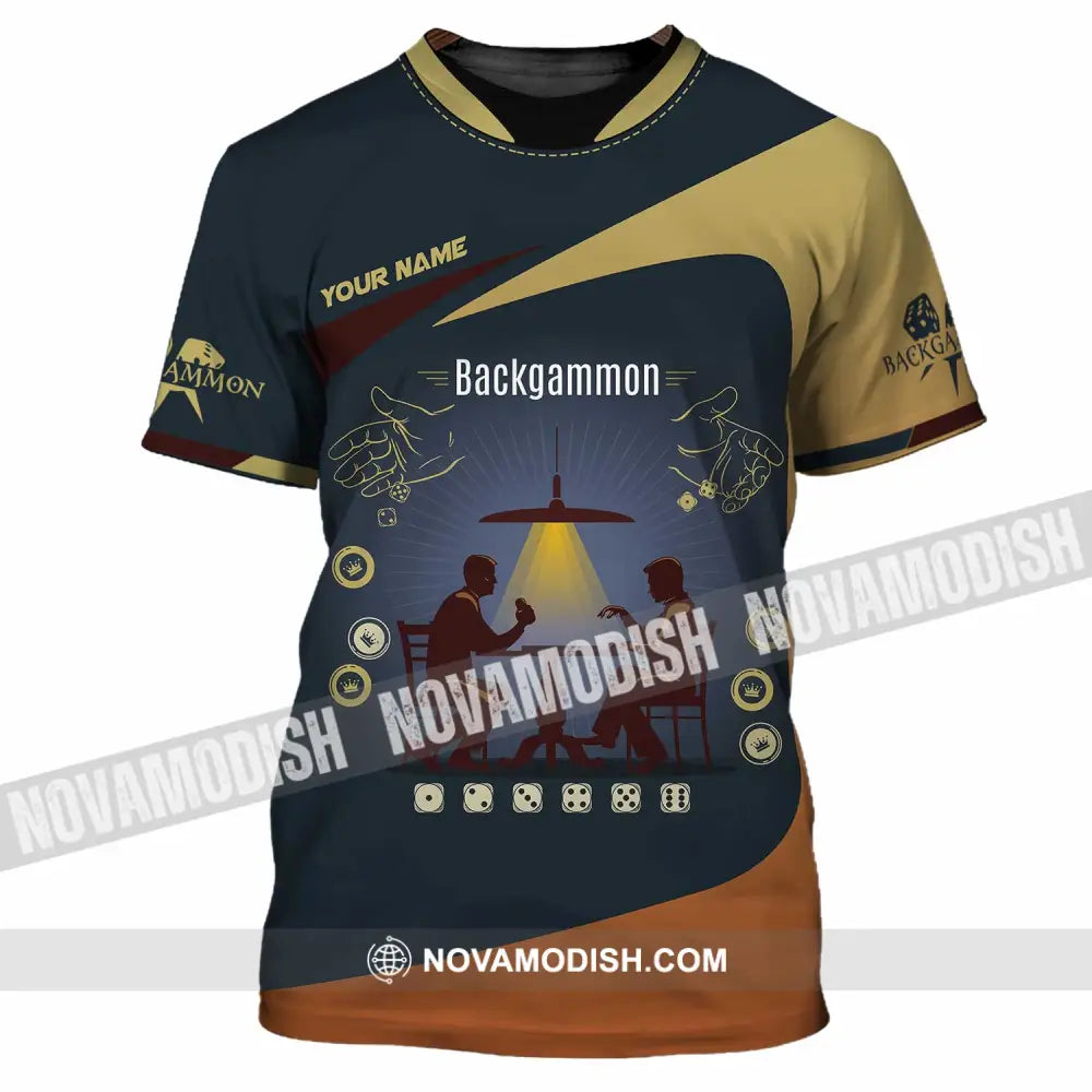Unisex Shirt - Custom Backgammon 3D Shirt T-Shirt / S T-shirt
