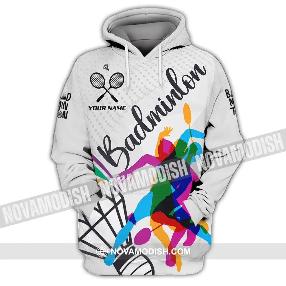 Unisex Shirt - Custom Badminton 3D Shirt Hoodie / S T-shirt