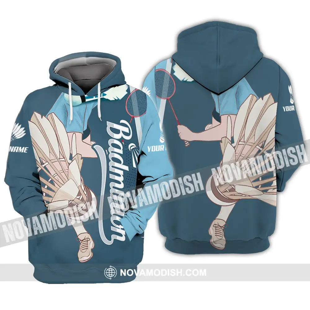 Unisex Shirt - Custom Badminton 3D Shirt Hoodie / S T-shirt