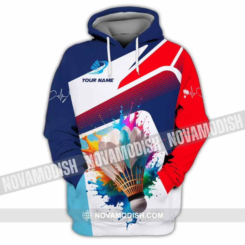 Unisex Shirt - Custom Badminton 3D Shirt Hoodie / S T-shirt