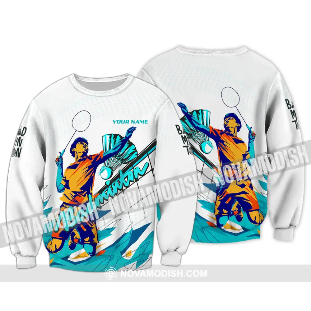 Unisex Shirt - Custom Badminton 3D Shirt Long Sleeve / S T-shirt