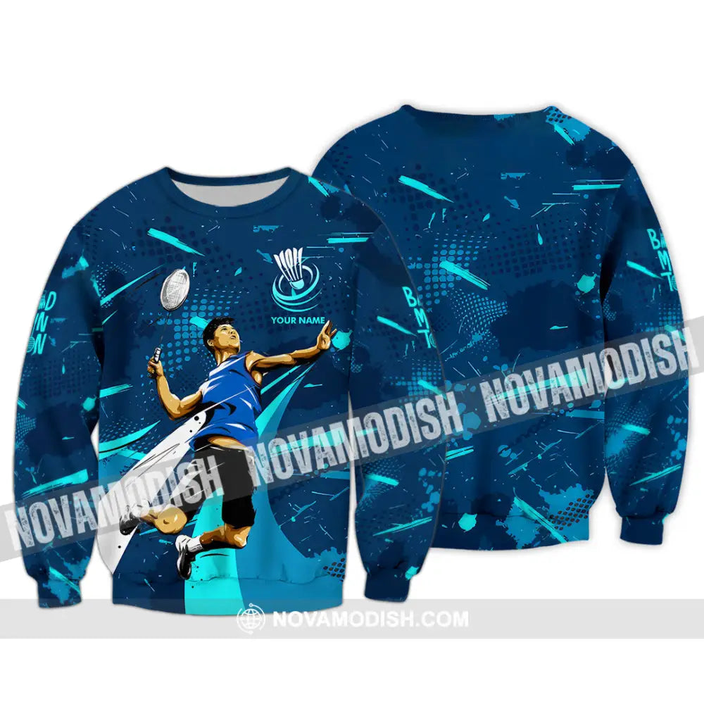 Unisex Shirt - Custom Badminton 3D Shirt Long Sleeve / S T-shirt
