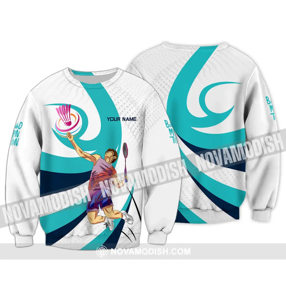 Unisex Shirt - Custom Badminton 3D Shirt Long Sleeve / S T-shirt