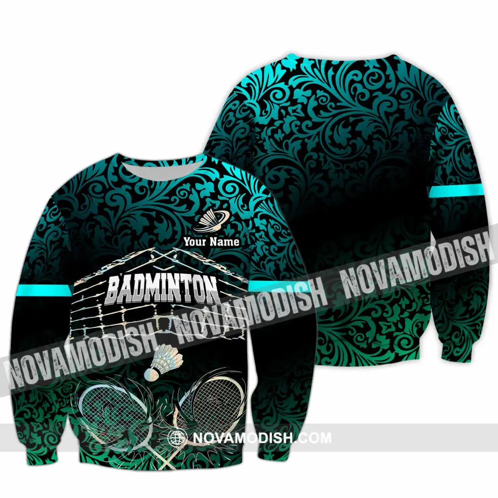 Unisex Shirt - Custom Badminton 3D Shirt Long Sleeve / S T-shirt
