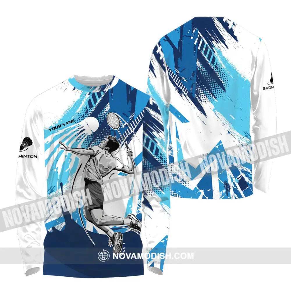 Unisex Shirt - Custom Badminton 3D Shirt Long Sleeve Shirt / S T-shirt