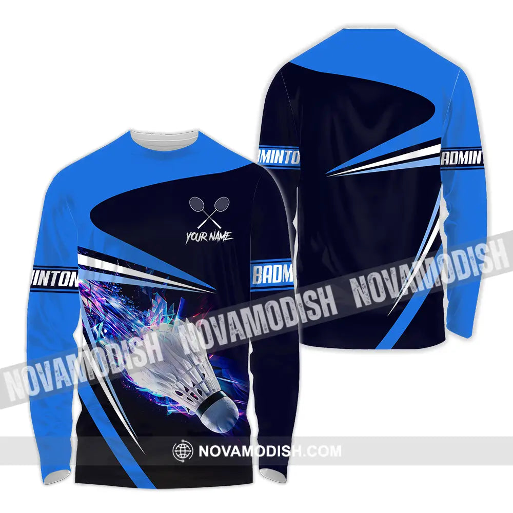 Unisex Shirt - Custom Badminton 3D Shirt Long Sleeve Shirt / S T-shirt