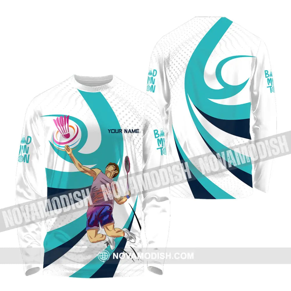 Unisex Shirt - Custom Badminton 3D Shirt Long Sleeve Shirt / S T-shirt
