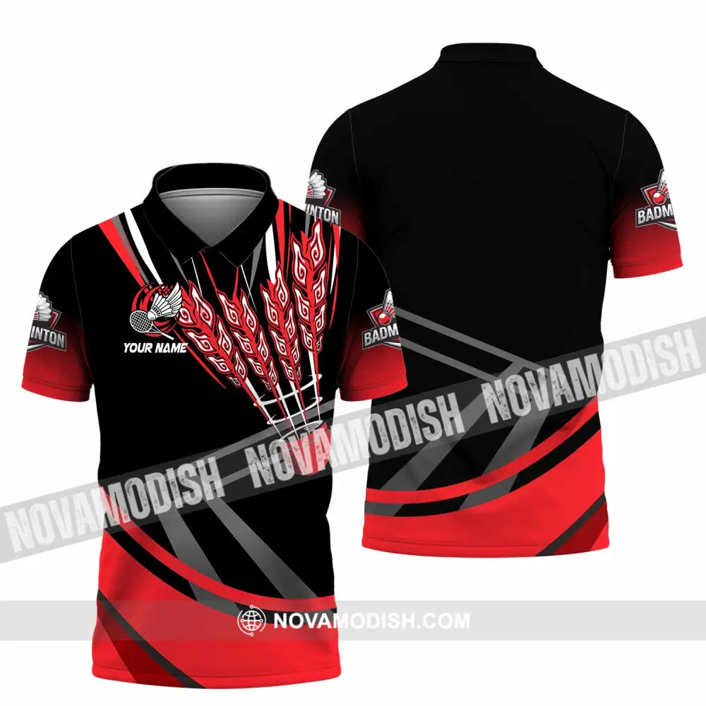 Unisex Shirt - Custom Badminton 3D Shirt Polo Shirt / S T-shirt
