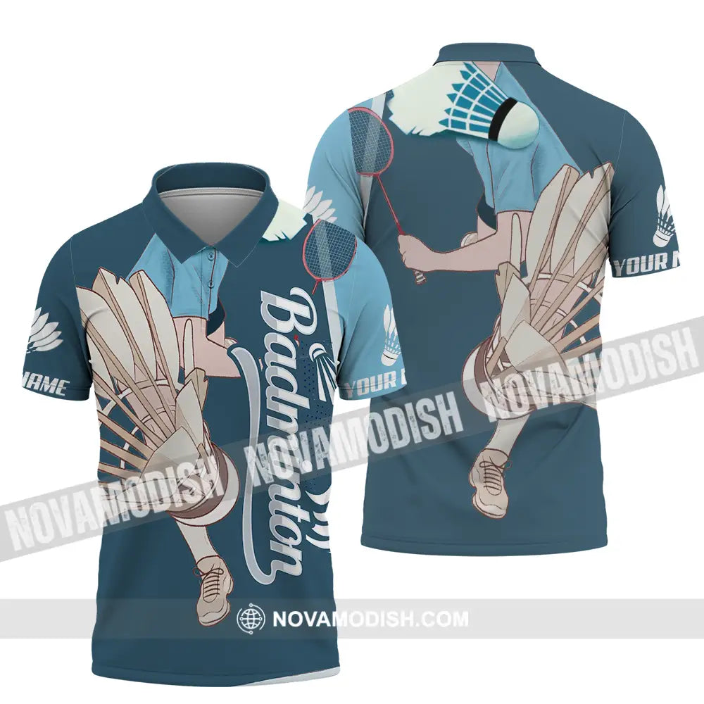 Unisex Shirt - Custom Badminton 3D Shirt Polo Shirt / S T-shirt