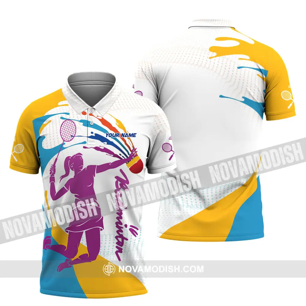 Unisex Shirt - Custom Badminton 3D Shirt Polo Shirt / S T-shirt
