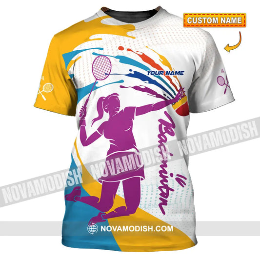 Unisex Shirt - Custom Badminton 3D Shirt T-shirt