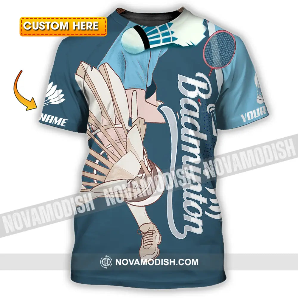 Unisex Shirt - Custom Badminton 3D Shirt T-shirt