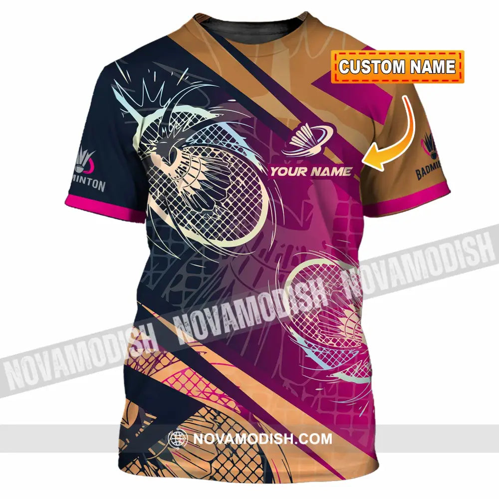 Unisex Shirt - Custom Badminton 3D Shirt T-shirt