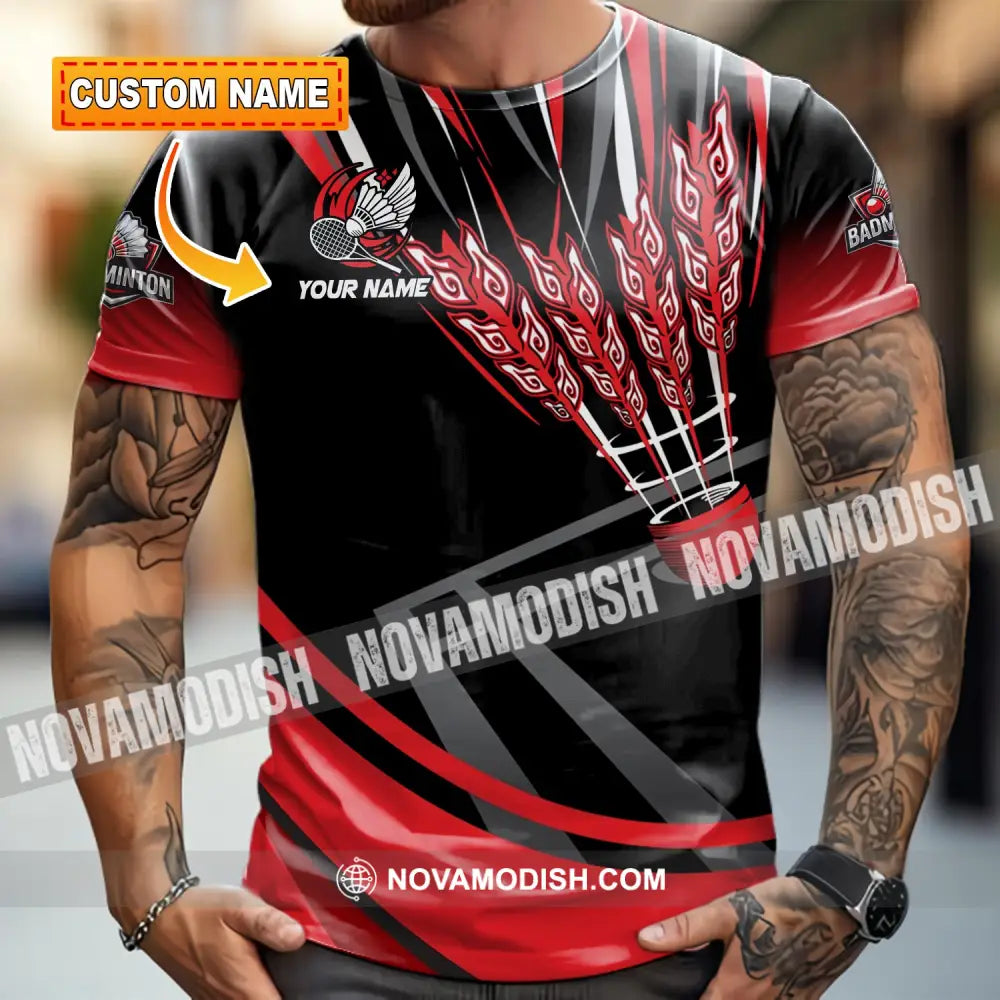 Unisex Shirt - Custom Badminton 3D Shirt T-shirt