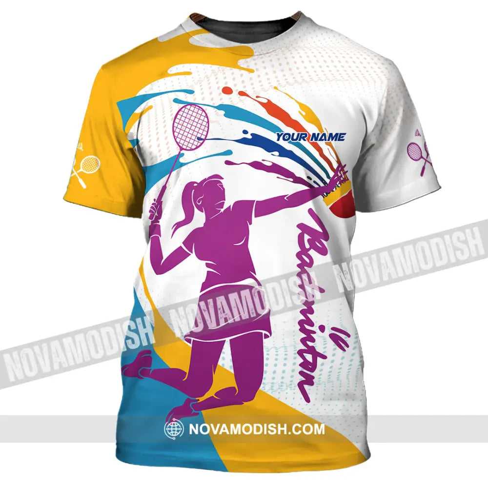 Unisex Shirt - Custom Badminton 3D Shirt T-Shirt / S T-shirt