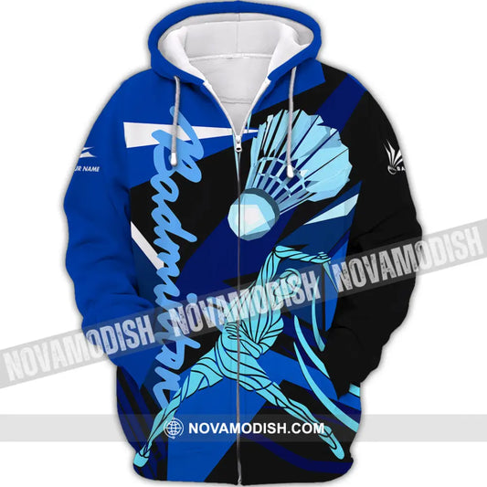 Unisex Shirt - Custom Badminton 3D Shirt Zipper Hoodie / S T-shirt