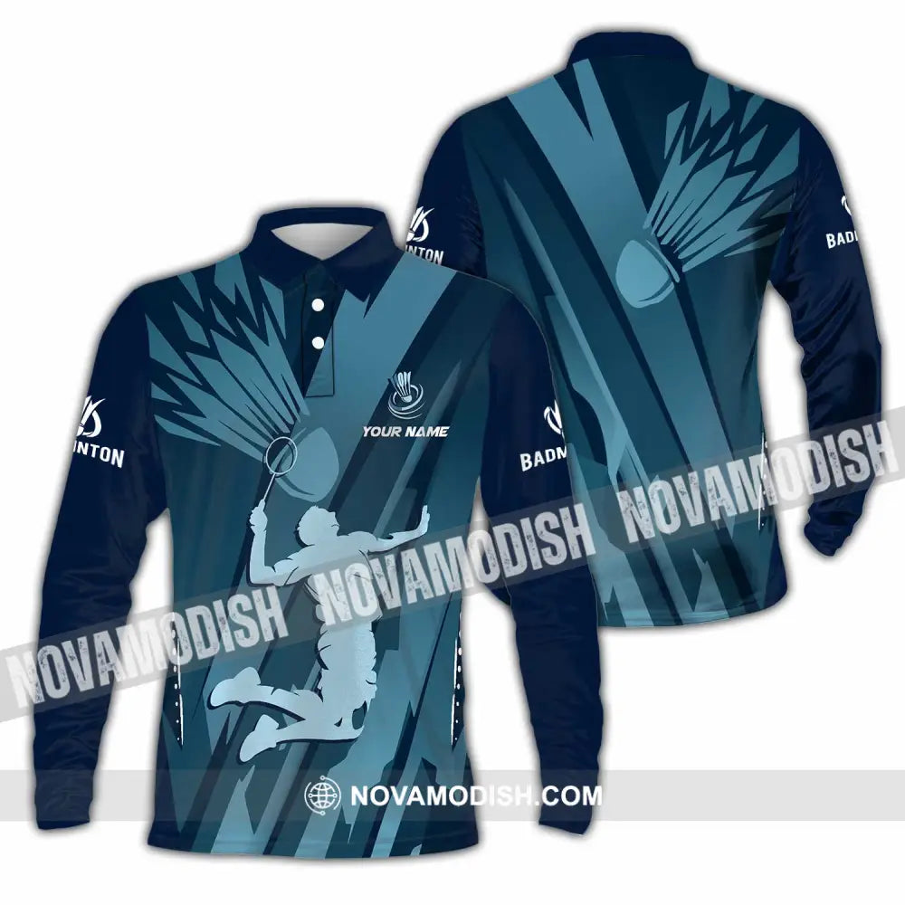 Unisex Shirt - Custom Badminton Shirt - Long Sleeve Polo / S - T-shirt