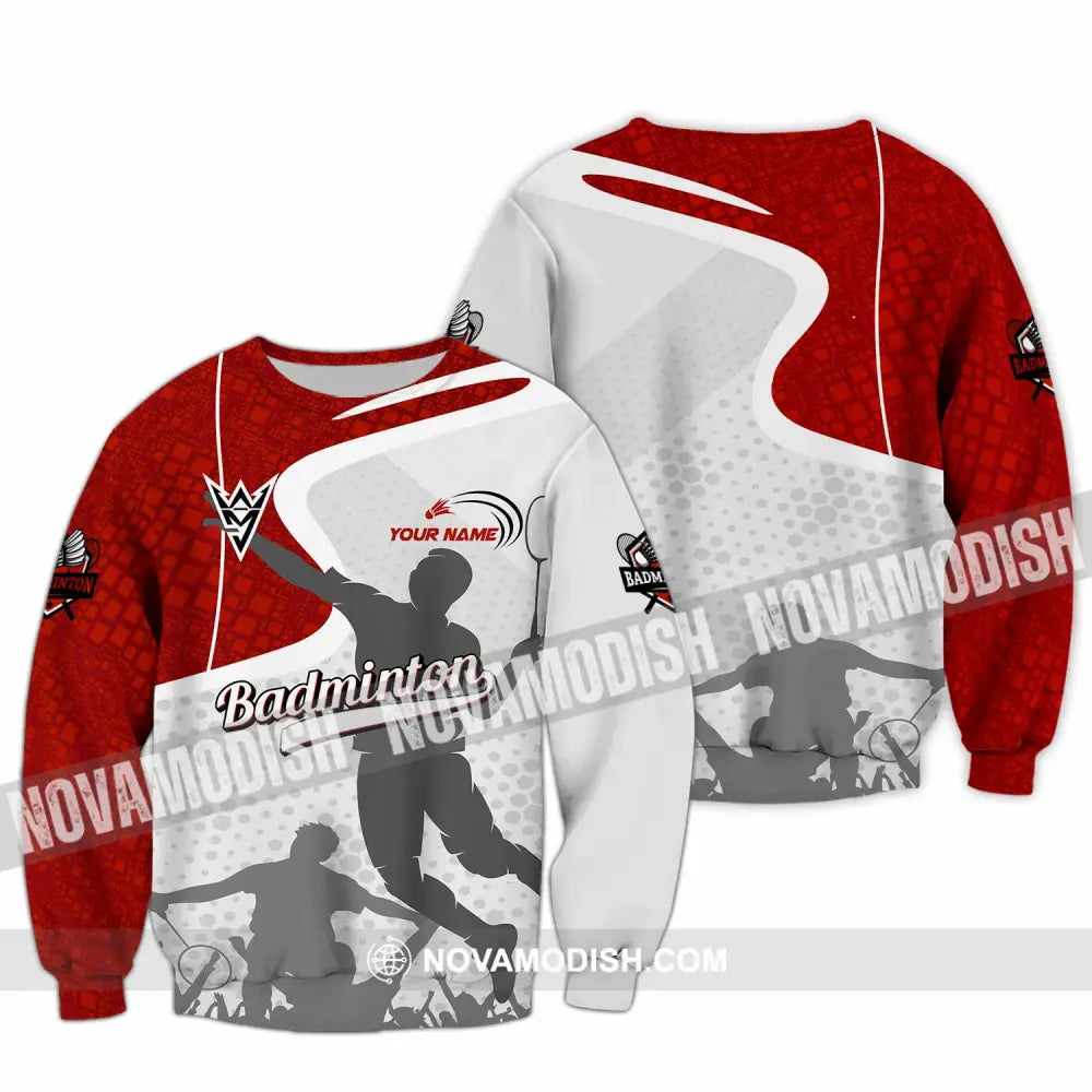 Unisex Shirt - Custom Badminton Shirt Long Sleeve / S T-shirt