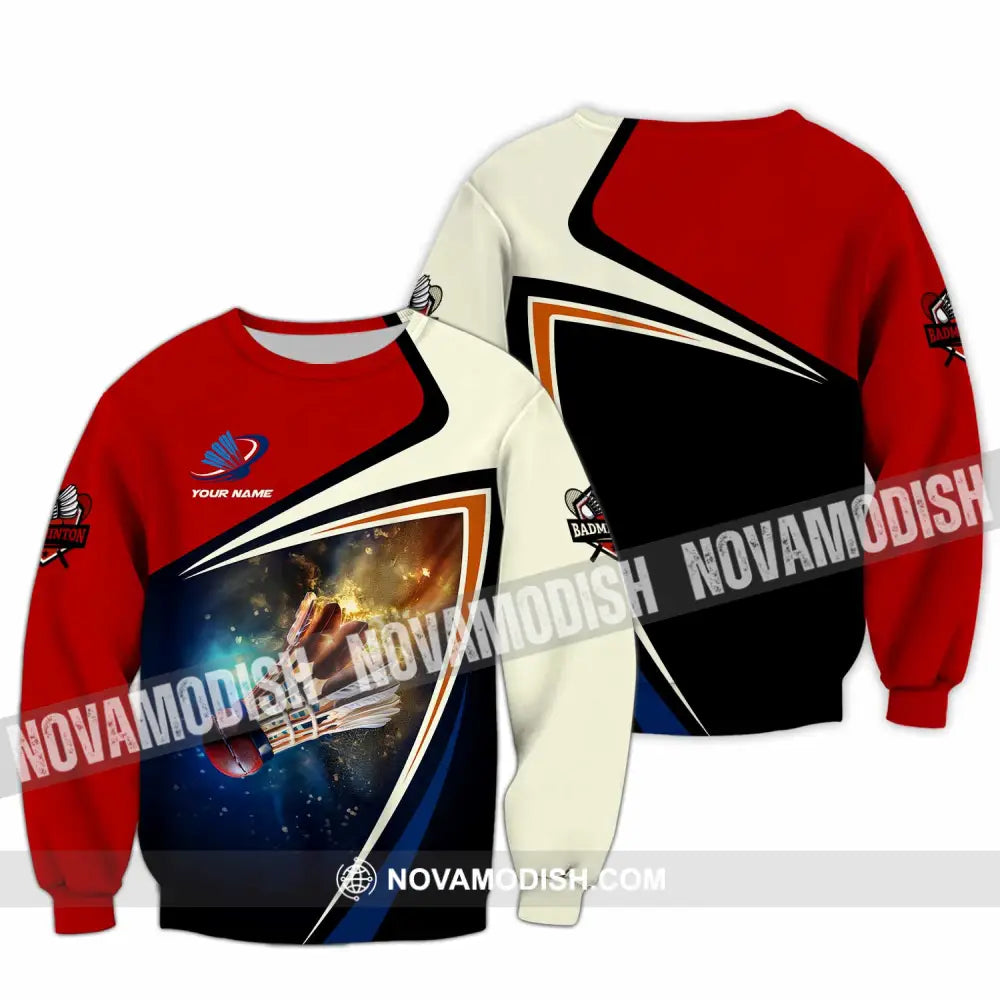 Unisex Shirt - Custom Badminton Shirt Long Sleeve / S T-shirt
