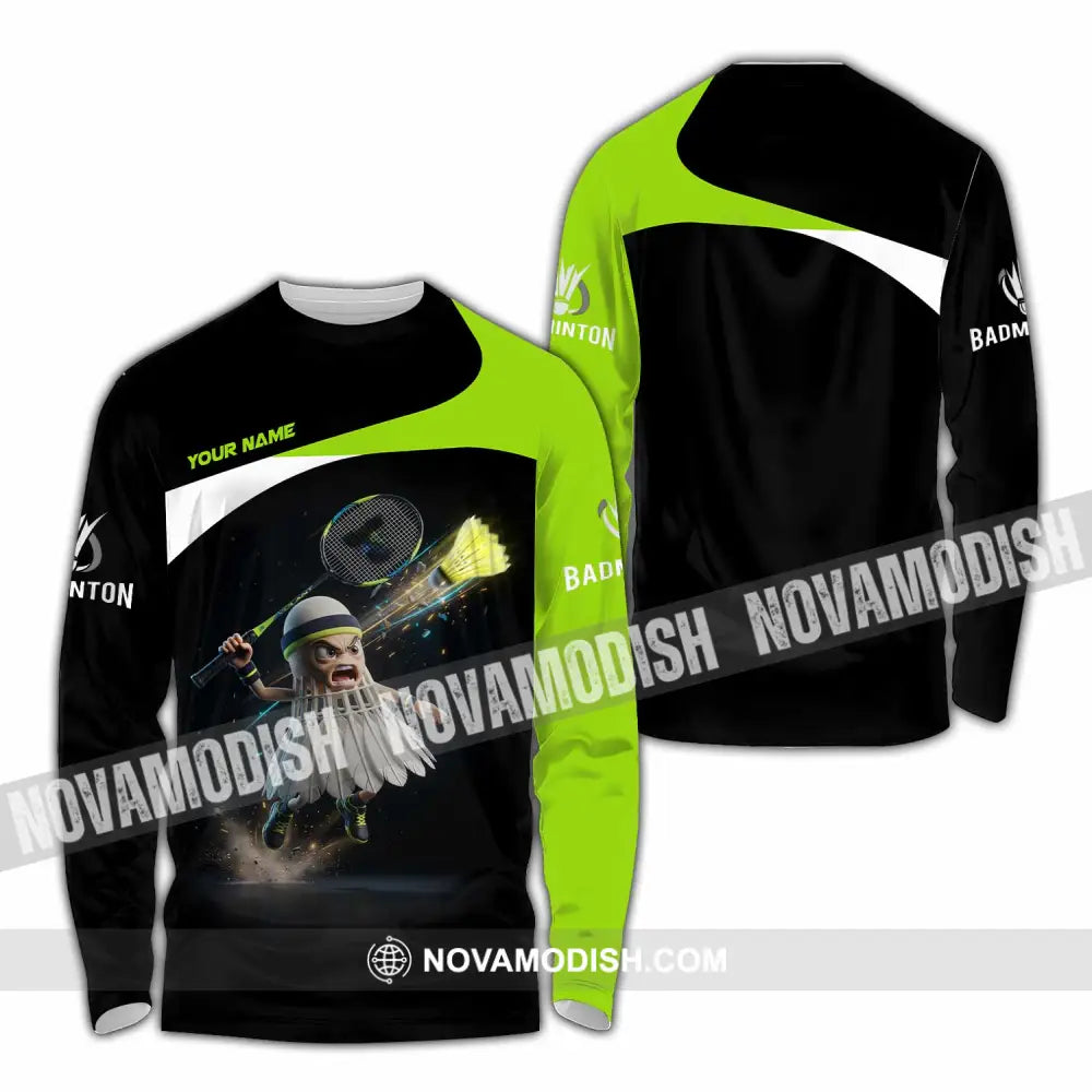 Unisex Shirt - Custom Badminton Shirt - Long Sleeve Shirt / S - T-shirt