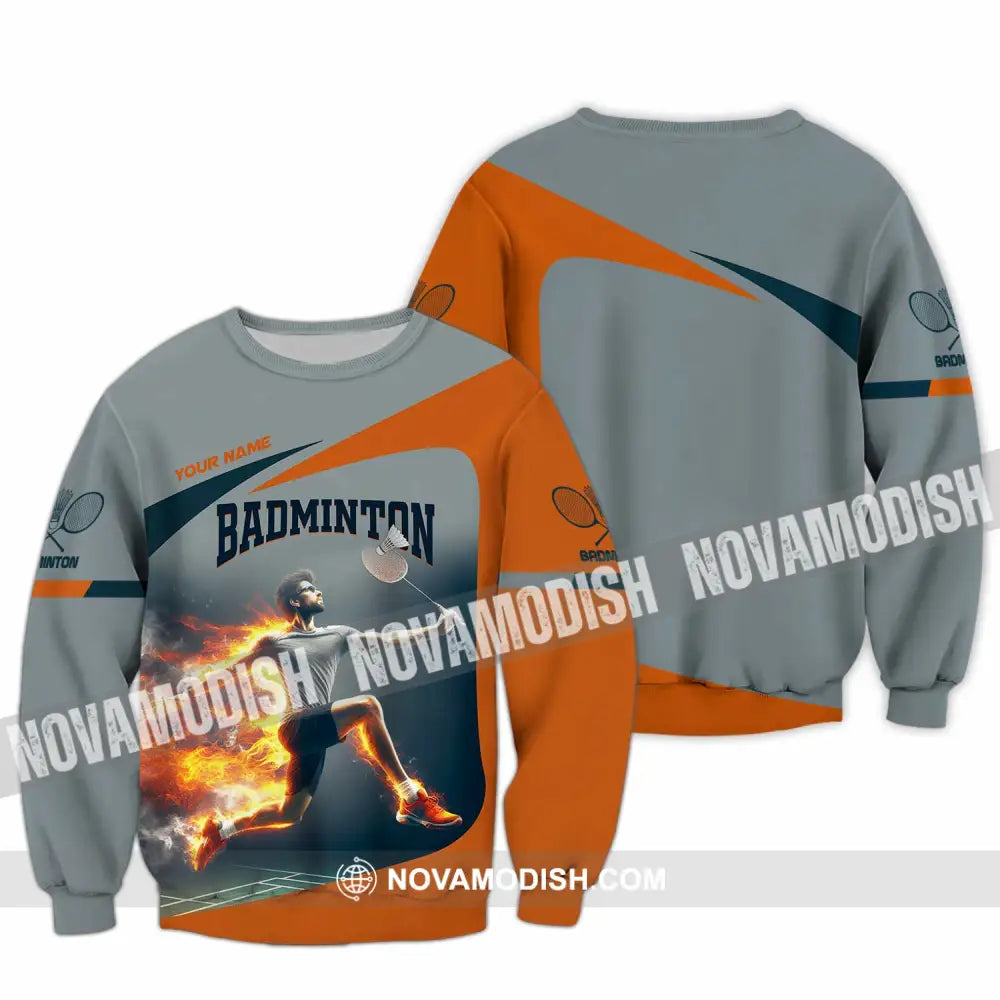 Unisex Shirt - Custom Badminton Shirt Long Sleeve / S T-shirt
