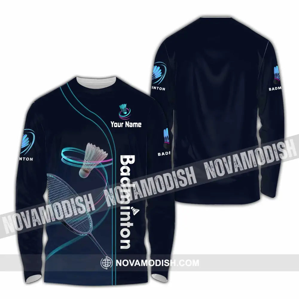Unisex Shirt - Custom Badminton Shirt - Long Sleeve Shirt / S - T-shirt