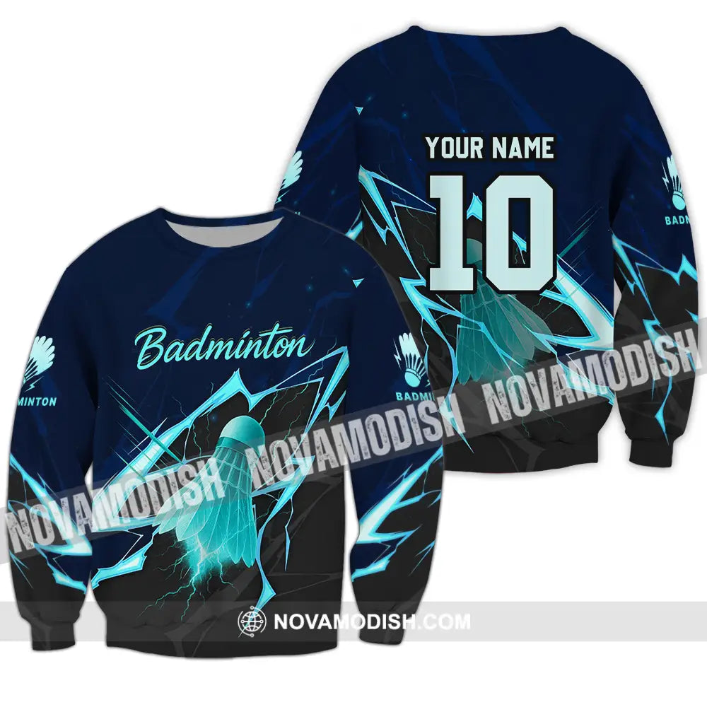 Unisex Shirt - Custom Badminton Shirt Long Sleeve / S T-shirt