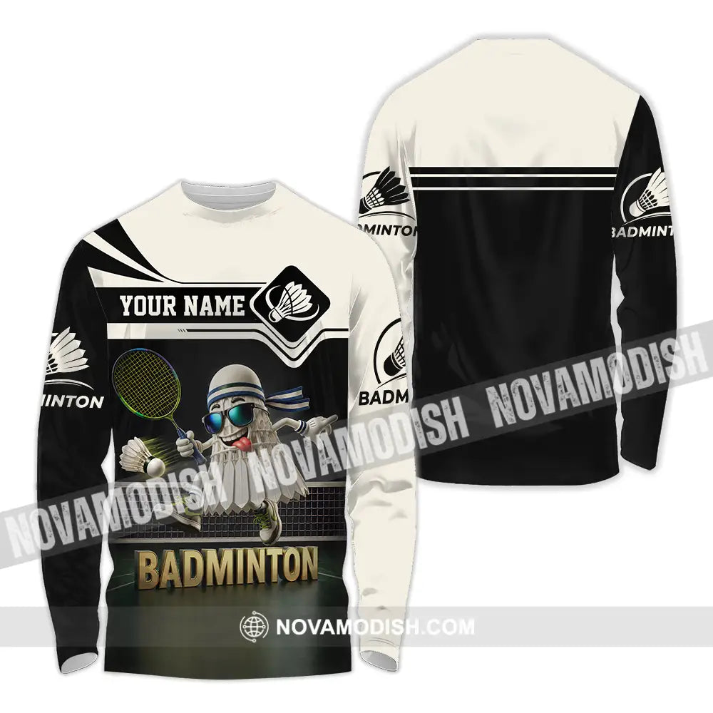 Unisex Shirt - Custom Badminton Shirt - Long Sleeve Shirt / S - T-shirt