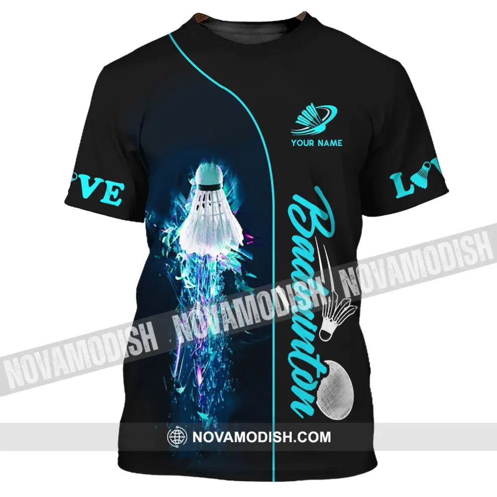 Unisex Shirt - Custom Badminton Name Shirt - Badminton Clothing Gift for Badminton Lovers T-Shirt / S T-shirt