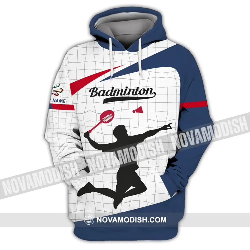 Unisex Shirt - Custom Badminton Name T-Shirt - Badminton Clothing Gift For Badminton Players Hoodie / S T-shirt