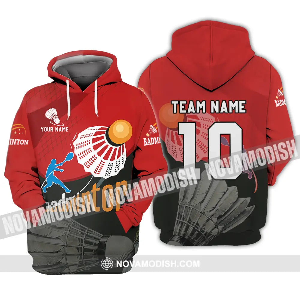 Unisex Shirt - Custom Badminton Player Shirt Hoodie / S T-shirt
