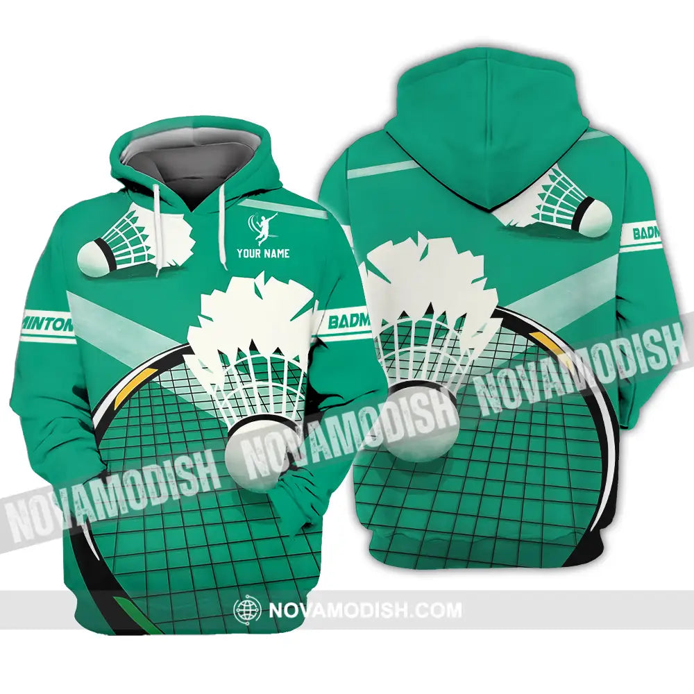 Unisex Shirt - Custom Badminton Sport Shirt Hoodie / S T-shirt