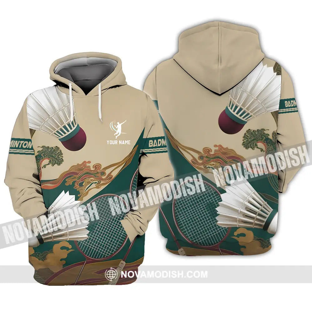 Unisex Shirt - Custom Badminton Sport Shirt Hoodie / S T-shirt