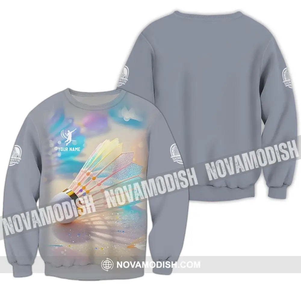 Unisex Shirt - Custom Badminton Sport Shirt Long Sleeve / S T-shirt