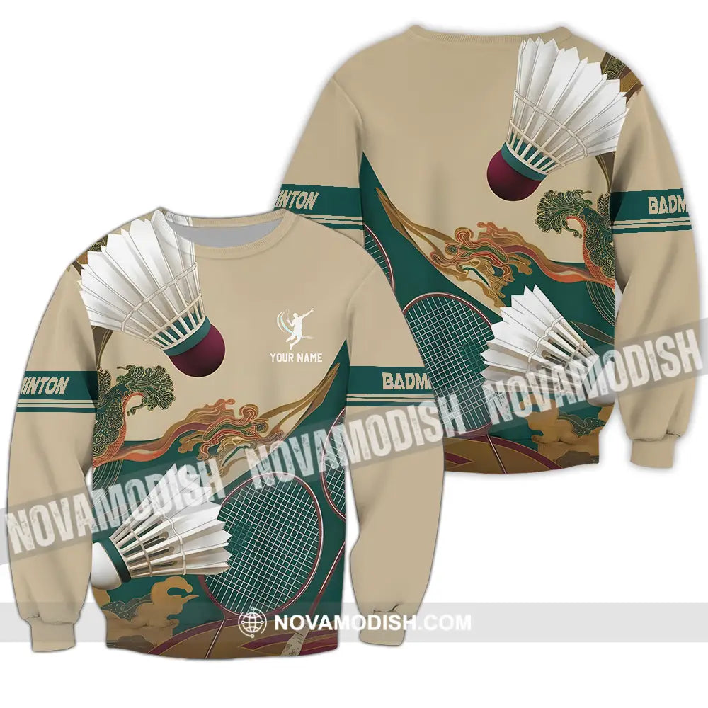 Unisex Shirt - Custom Badminton Sport Shirt Long Sleeve / S T-shirt