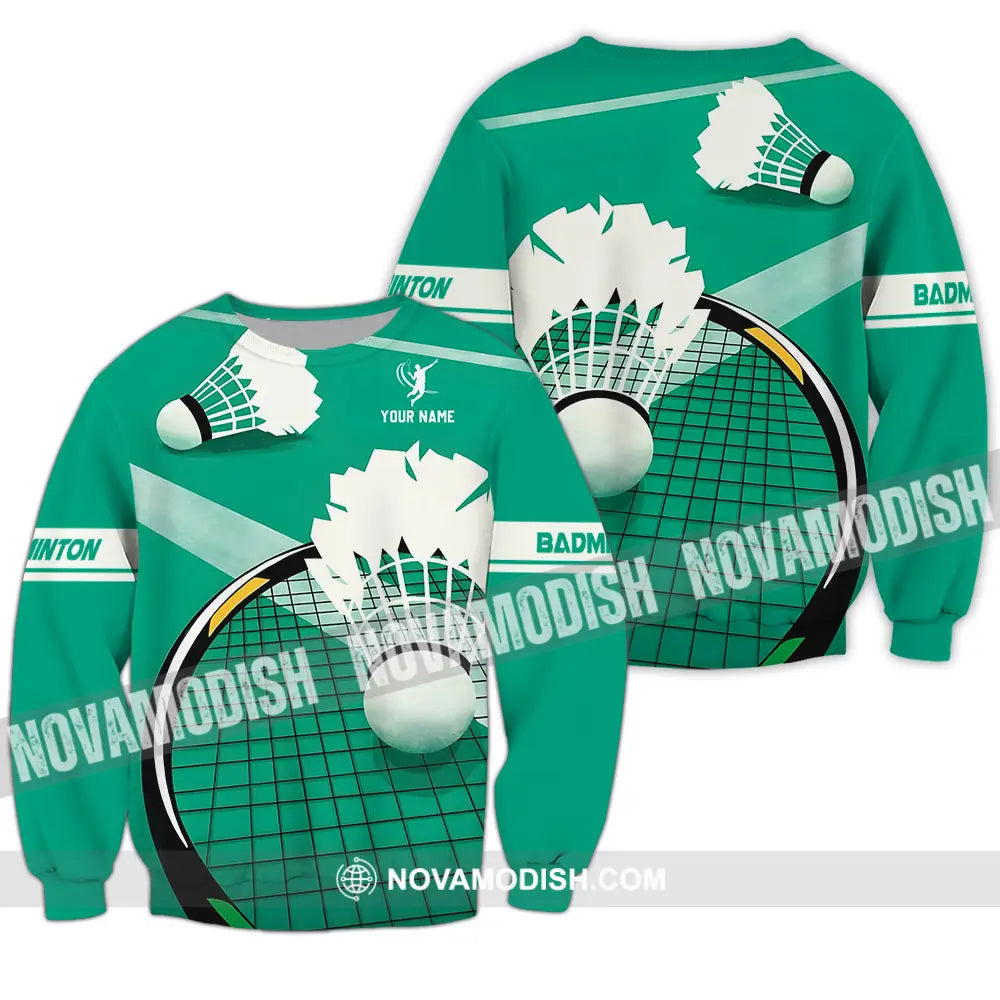 Unisex Shirt - Custom Badminton Sport Shirt Long Sleeve / S T-shirt