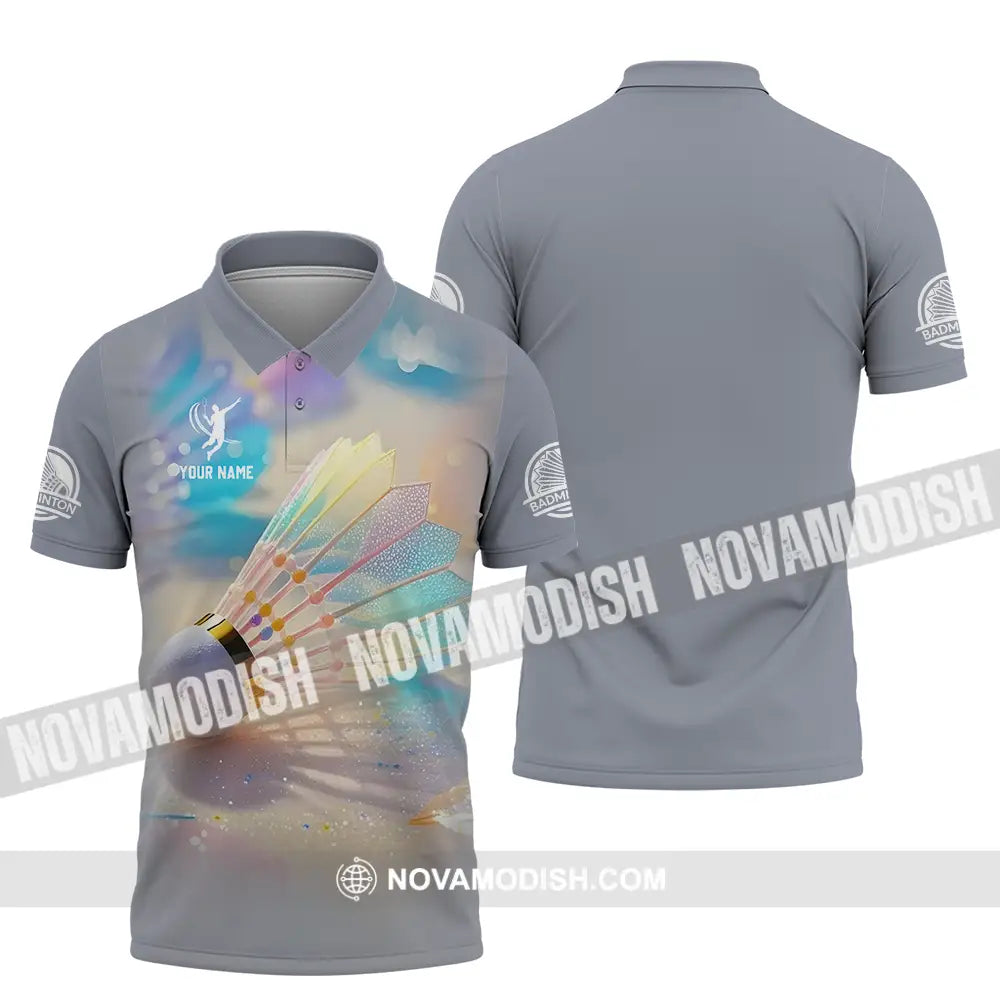 Unisex Shirt - Custom Badminton Sport Shirt Polo Shirt / S T-shirt